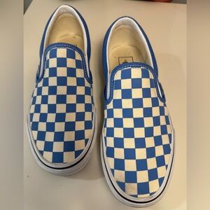 Size 8 blue checkered vans